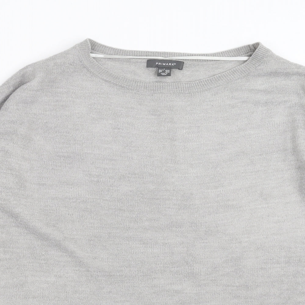 Primark Womens Grey  Knit Pullover Jumper Size L
