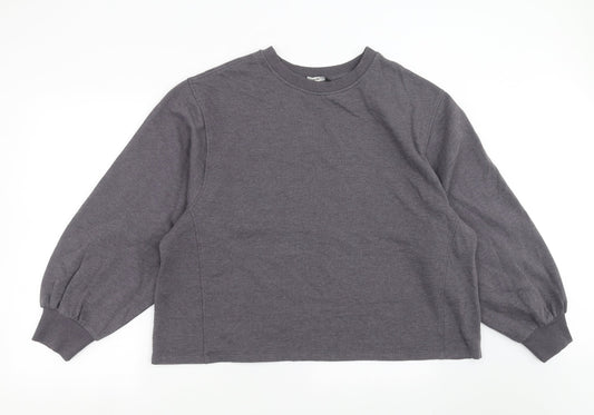 George Womens Grey   Pullover Sweatshirt Size L