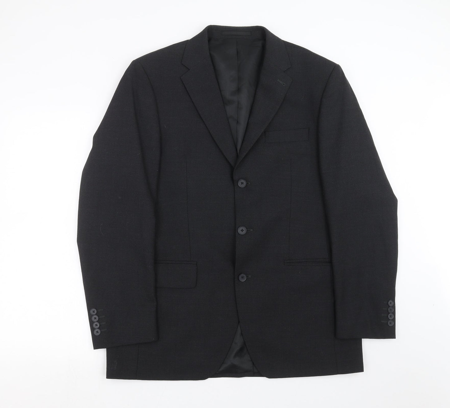 NEXT Mens Grey Striped  Jacket Suit Jacket Size 42