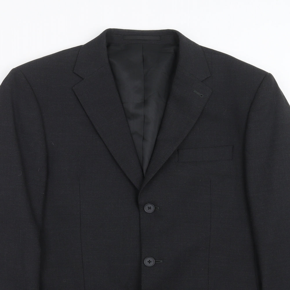 NEXT Mens Grey Striped  Jacket Suit Jacket Size 42