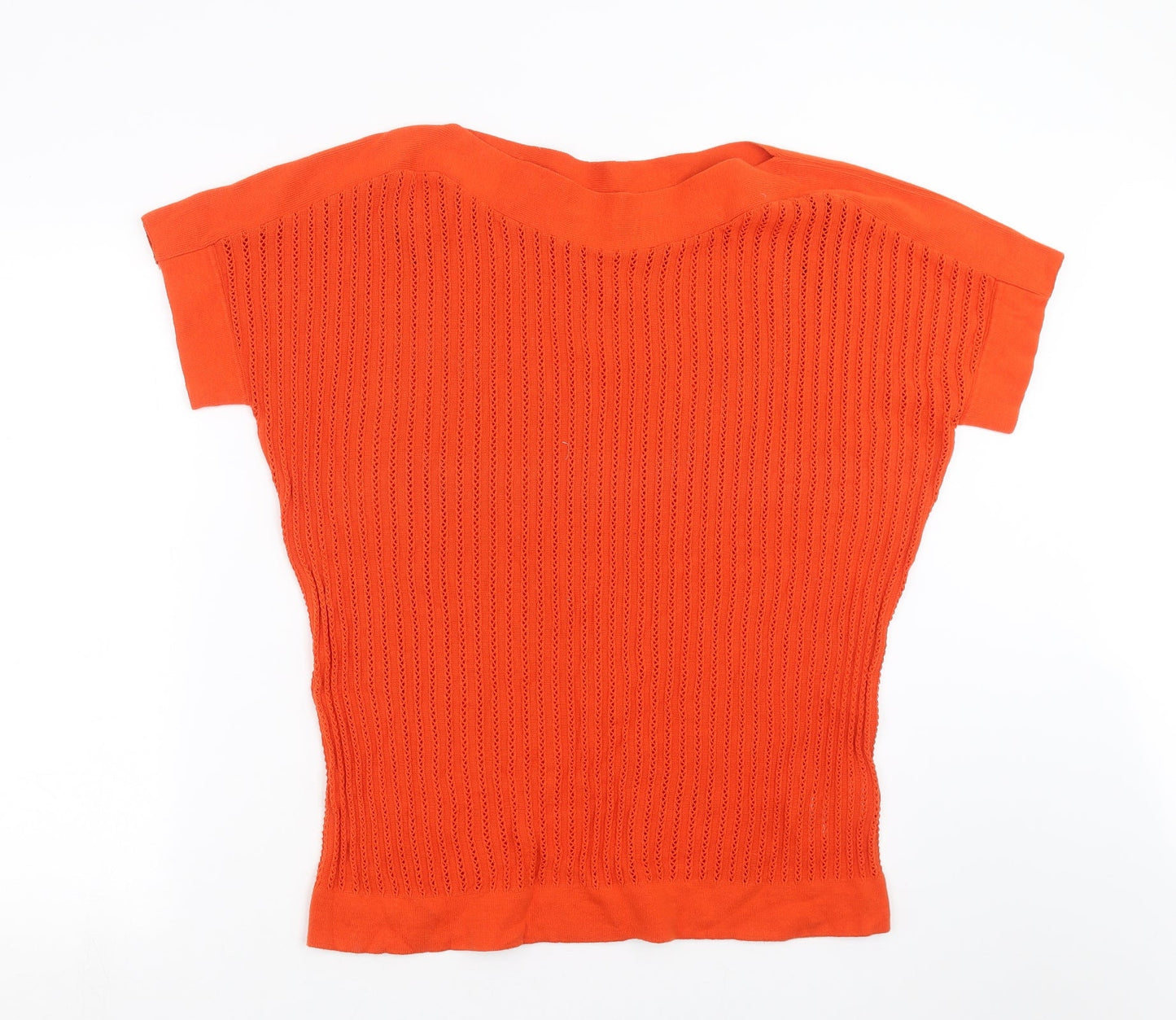 BPC Womens Orange Striped  Pullover Jumper Size S
