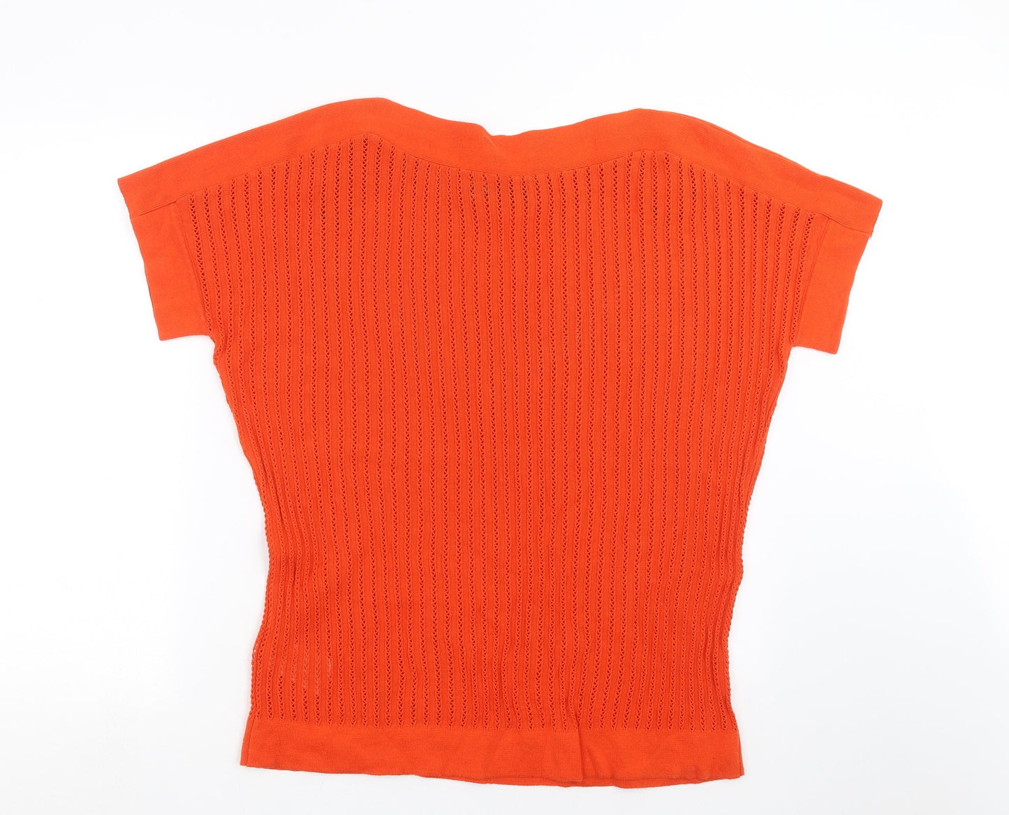 BPC Womens Orange Striped  Pullover Jumper Size S