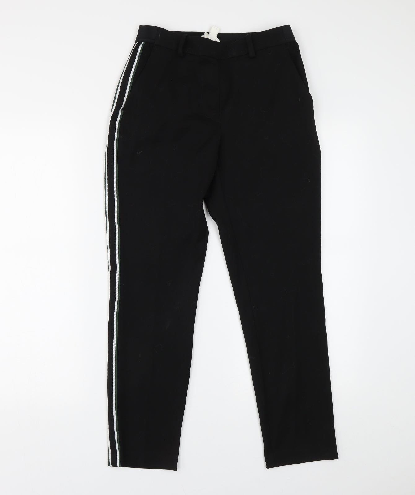 H&M Womens Black   Trousers  Size 8 L26 in