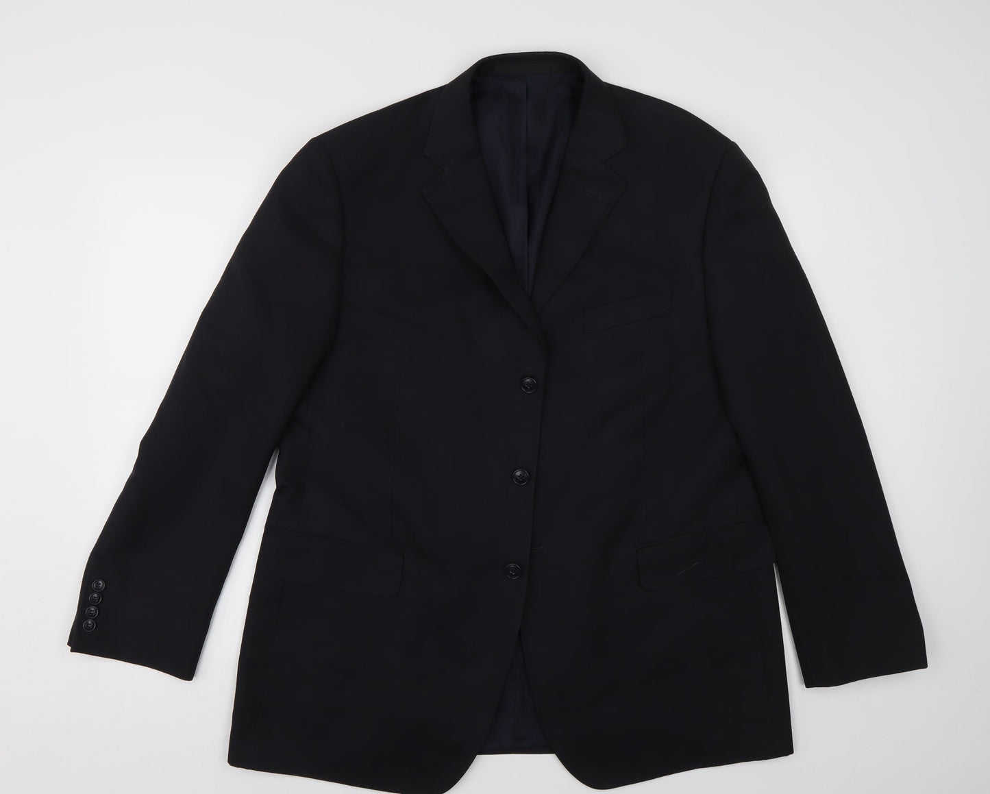 M&S Mens Blue   Jacket Suit Jacket Size 44