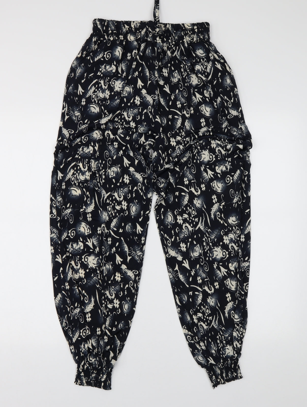 Preworn Womens Beige Geometric  Sweatpants Trousers Size 10 L27 in