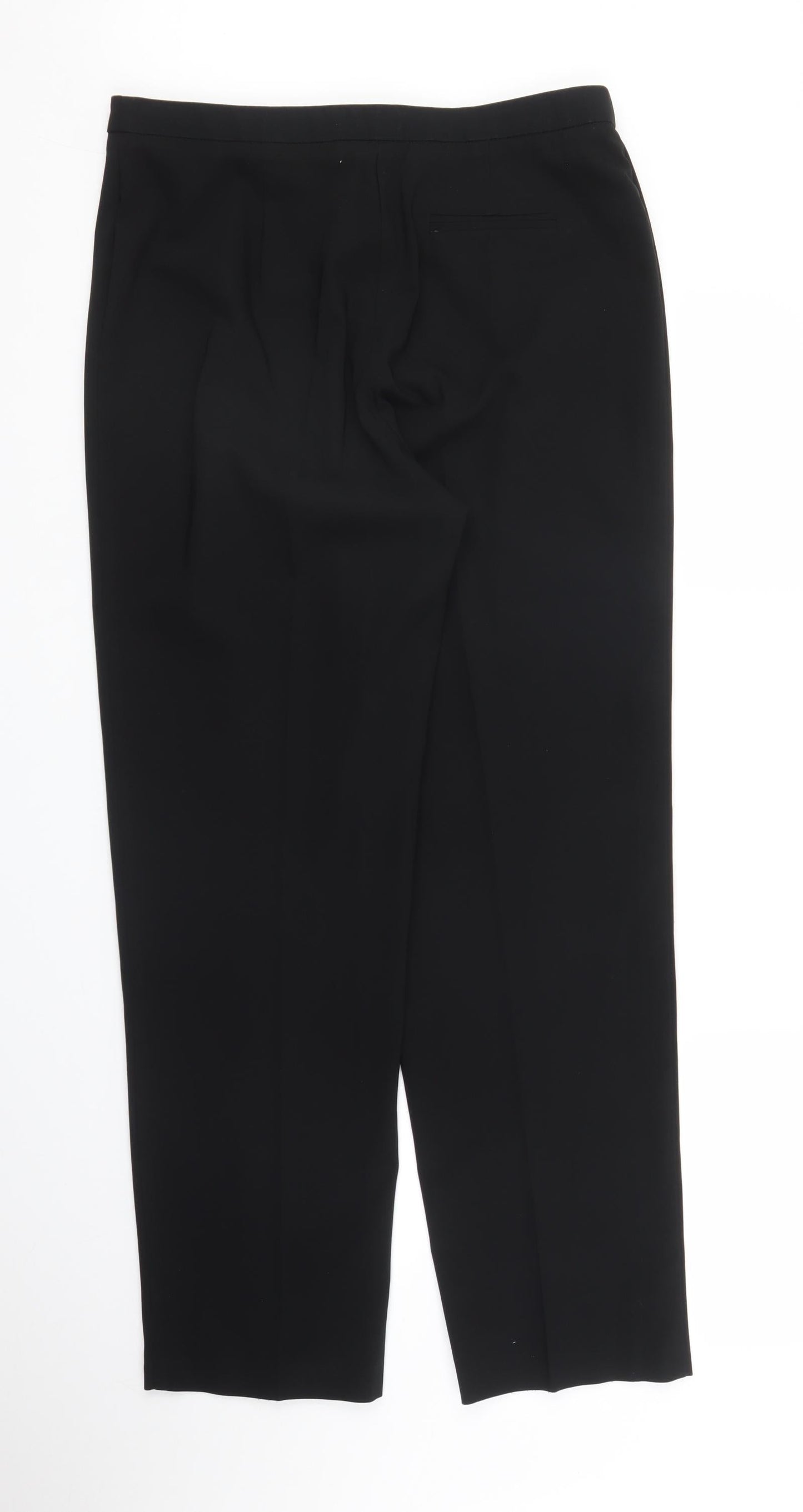 Preworn Womens Black   Trousers  Size 32 in L28 in