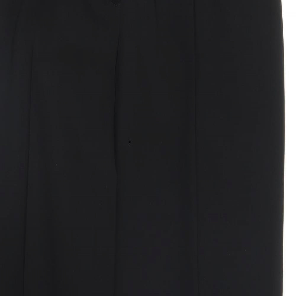 Preworn Womens Black   Trousers  Size 32 in L28 in