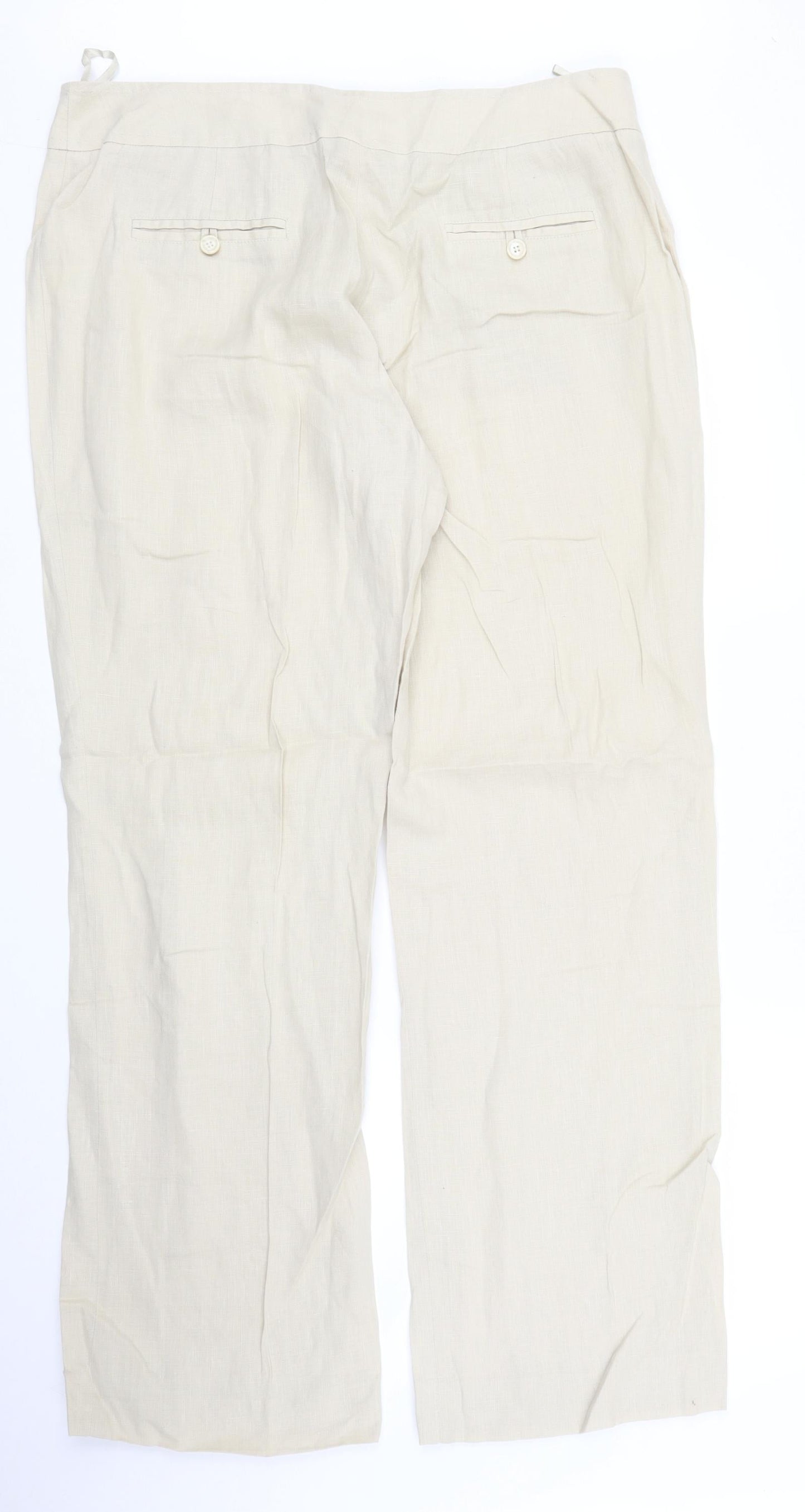 Kaliko Womens Beige   Trousers  Size 16 L31 in