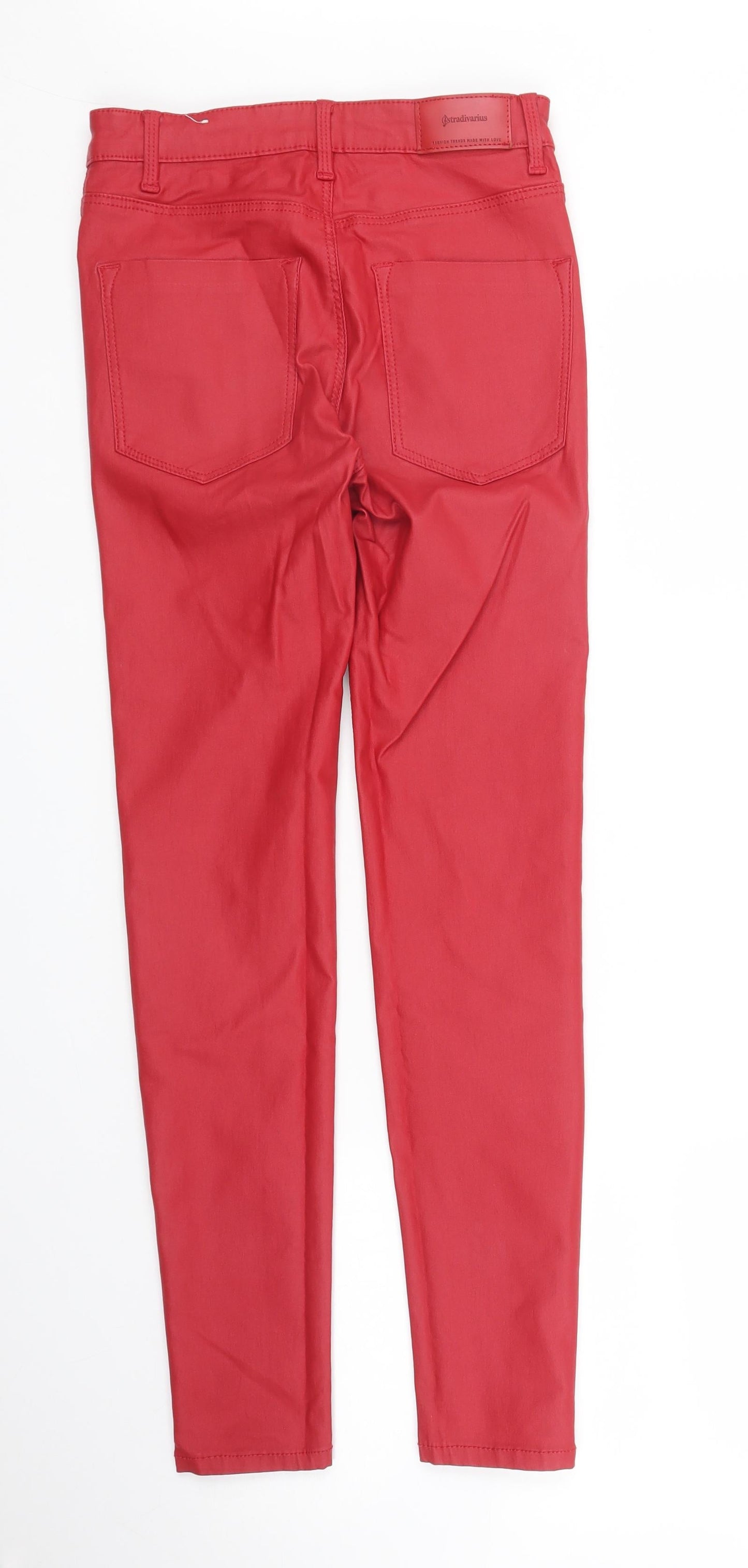 Stradavarius Womens Red   Skinny Jeans Size S L26 in