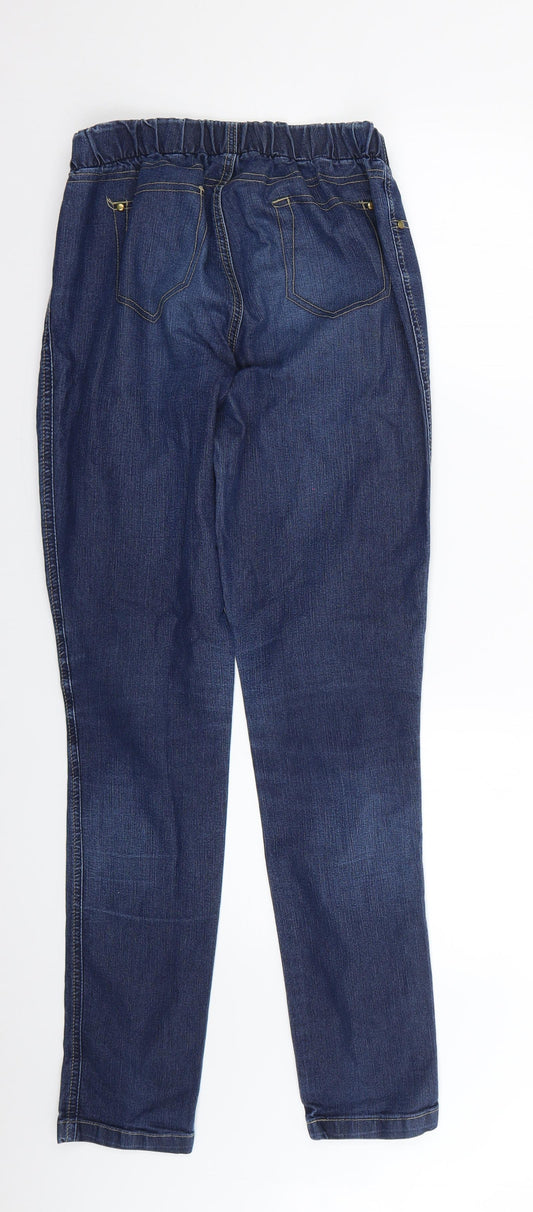 Denim & Co. Womens Blue   Skinny Jeans Size 12 L27 in