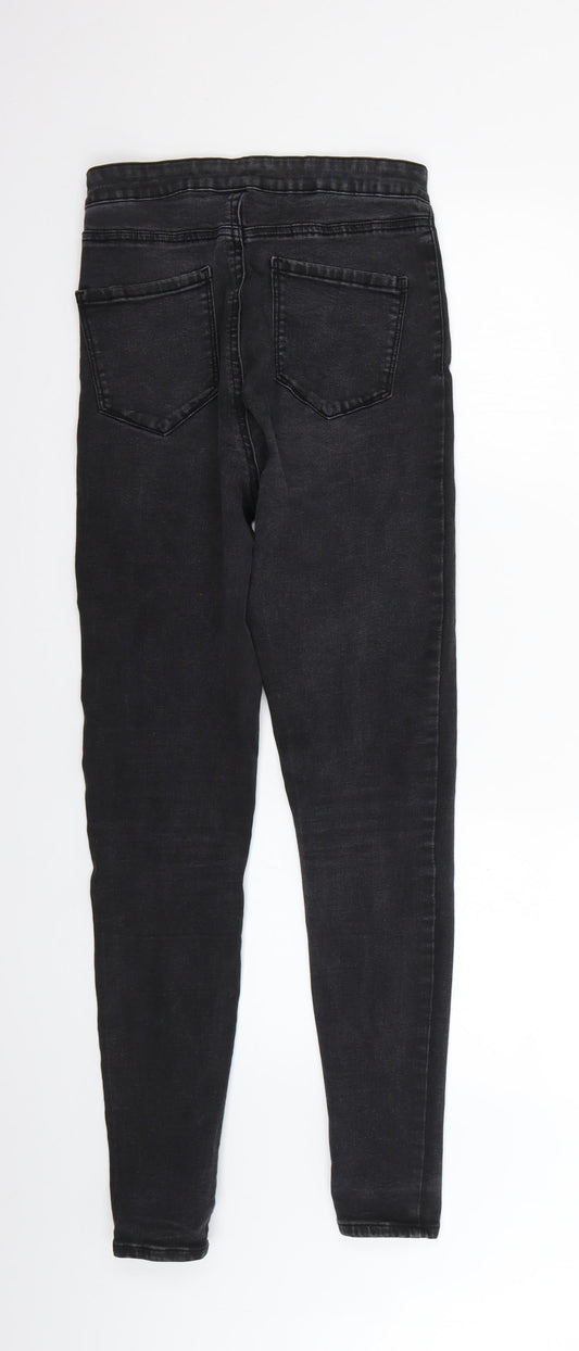 Denim & Co. Womens Black   Skinny Jeans Size 12 L29 in
