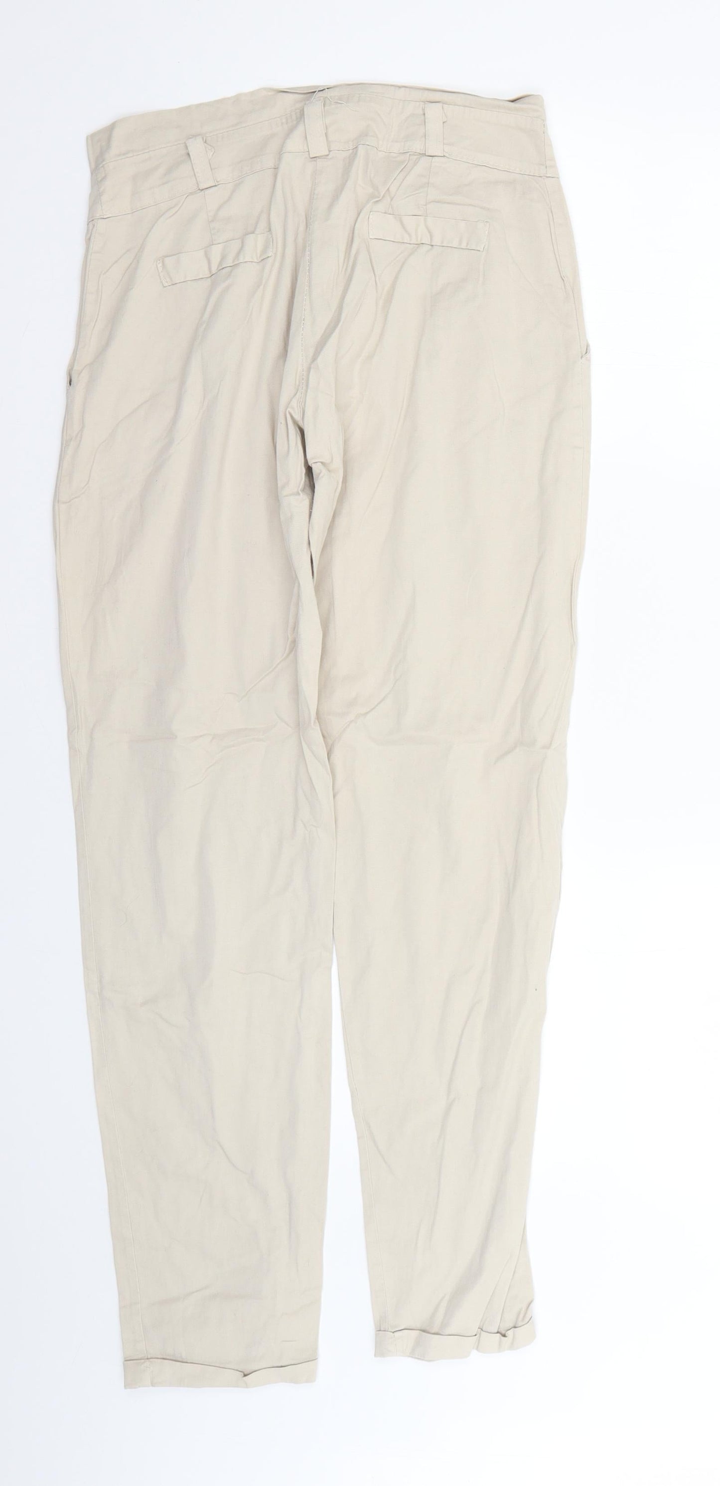 Preworn Womens Beige   Trousers  Size M L27 in