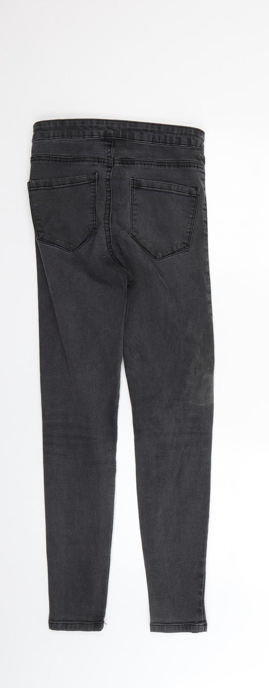 Denim & Co. Womens Grey   Skinny Jeans Size 8 L26 in