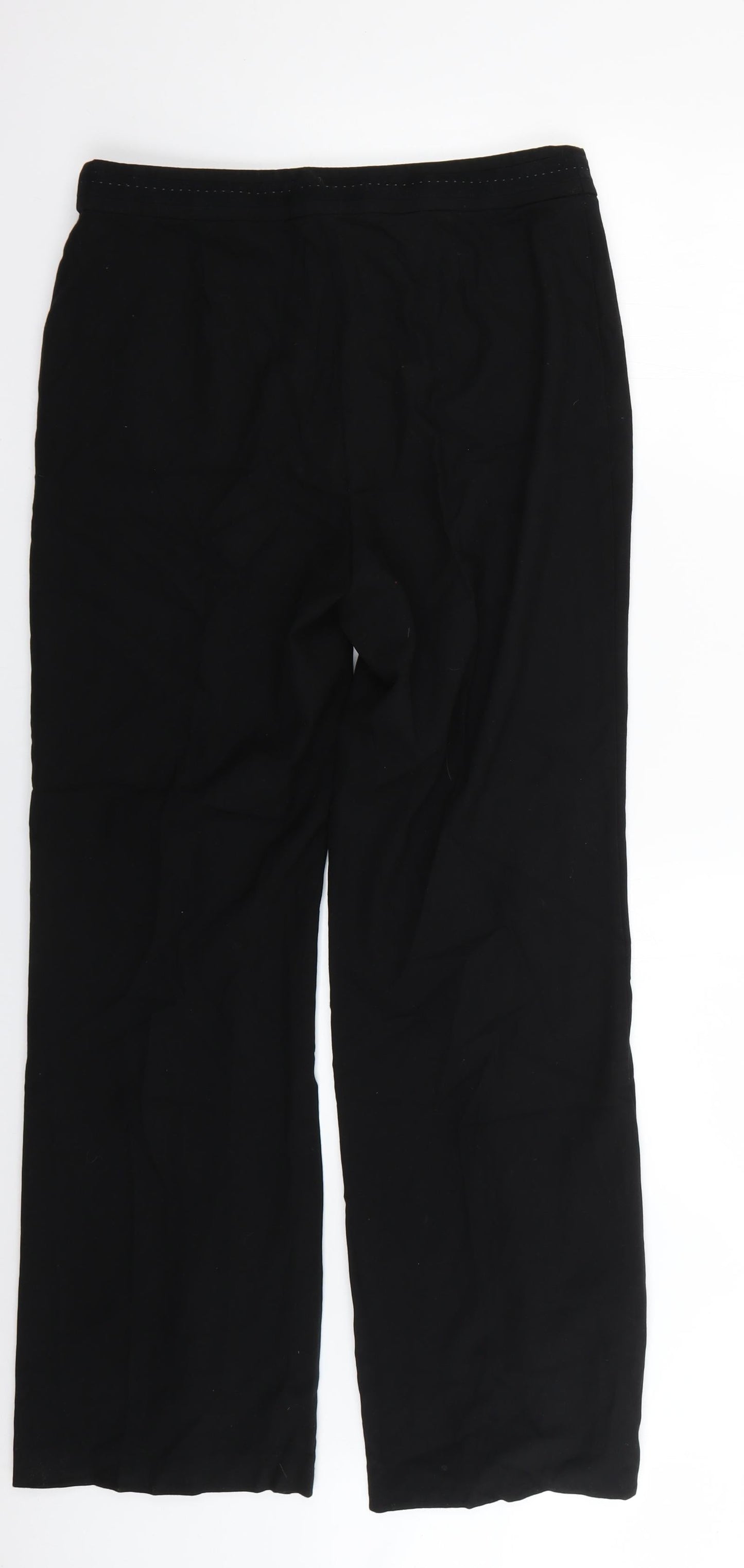 Marks and Spencer Womens Black   Trousers  Size 14 L26 in