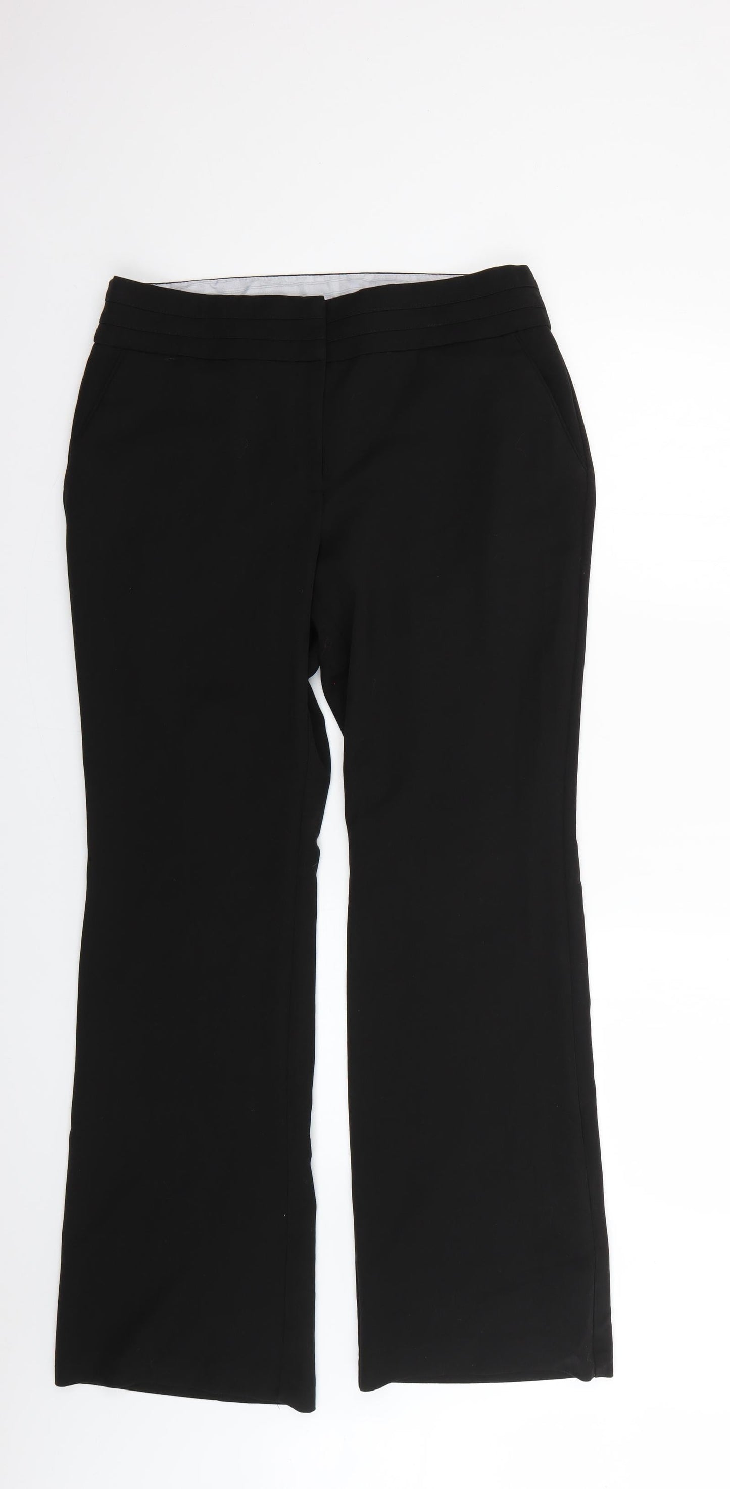 Very Womens Black   Trousers  Size 12 L28 in