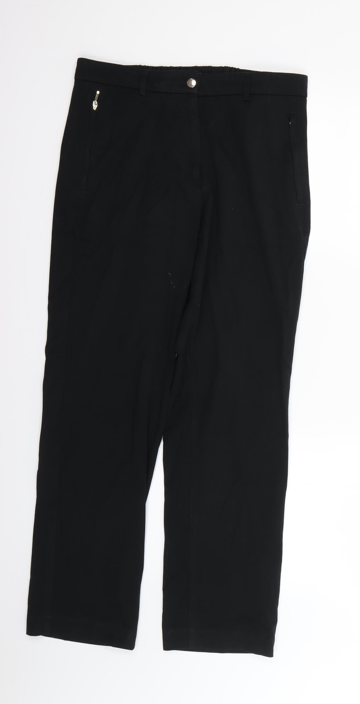 Marks and Spencer Womens Black   Trousers  Size 10 L25 in