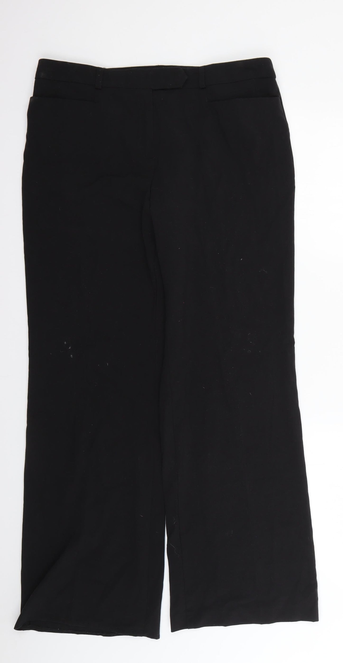 Marks and Spencer Womens Black   Trousers  Size 14 L27 in