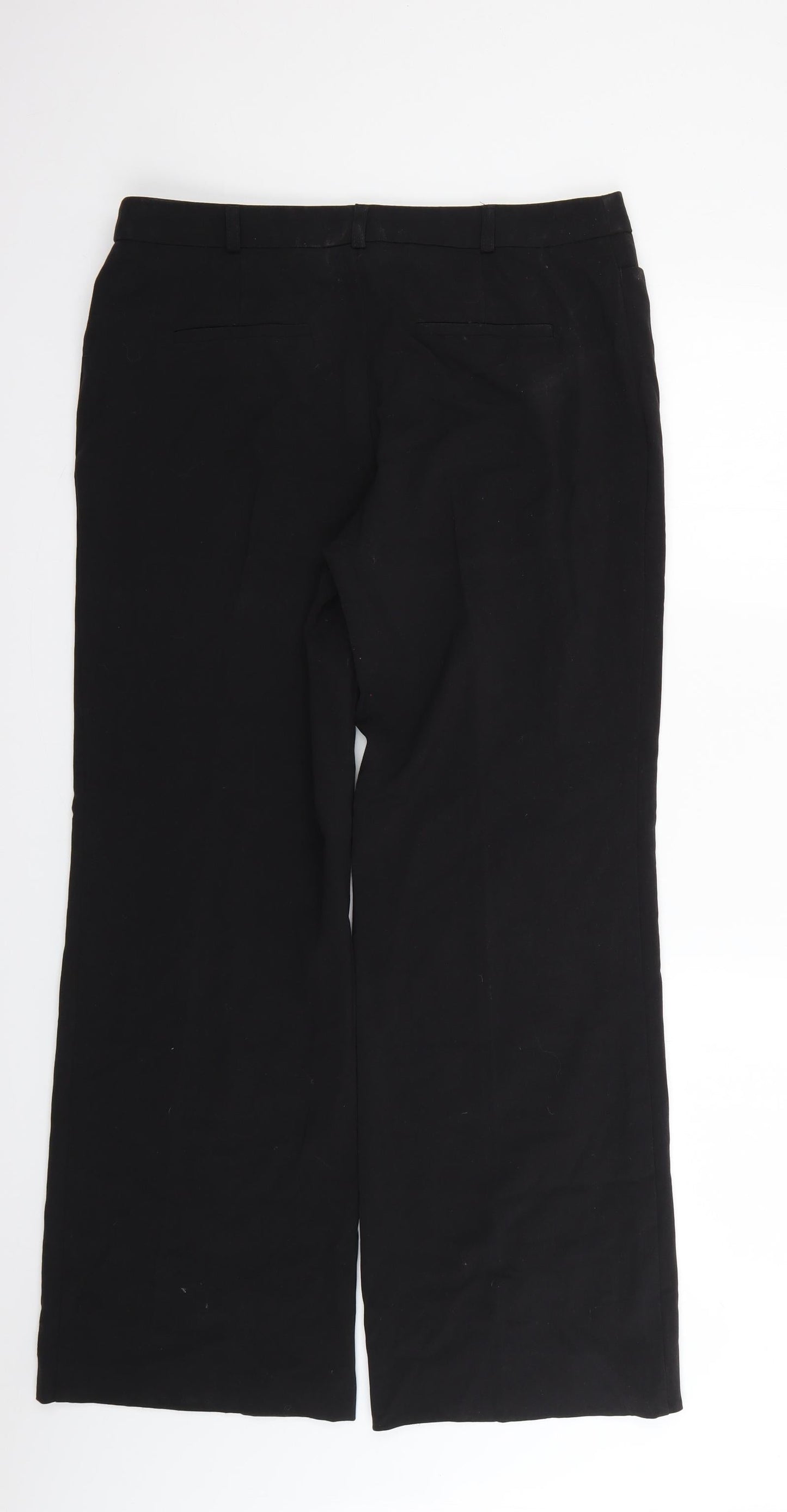 Marks and Spencer Womens Black   Trousers  Size 14 L27 in