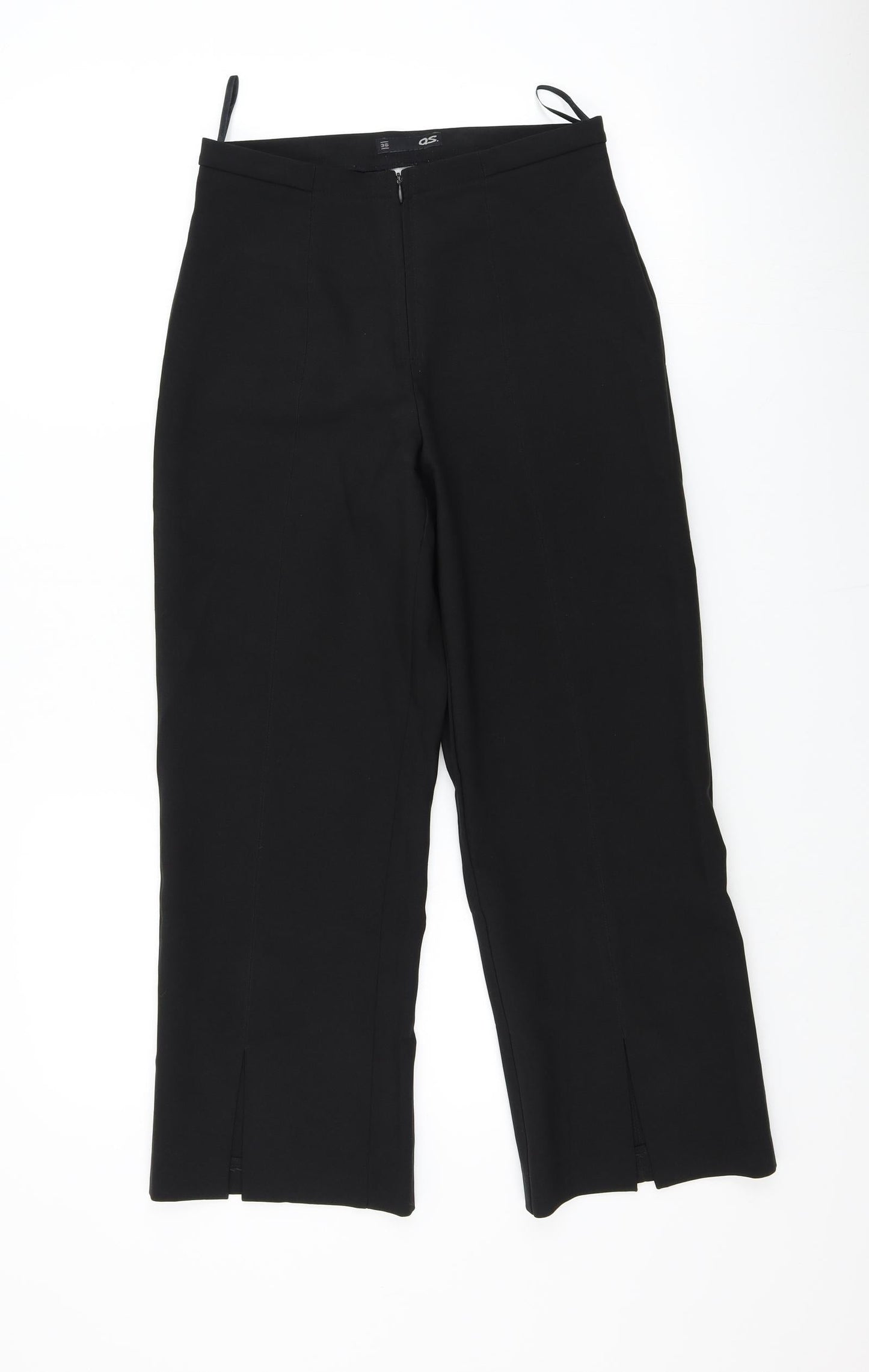 as Womens Black   Trousers  Size 36 L25 in