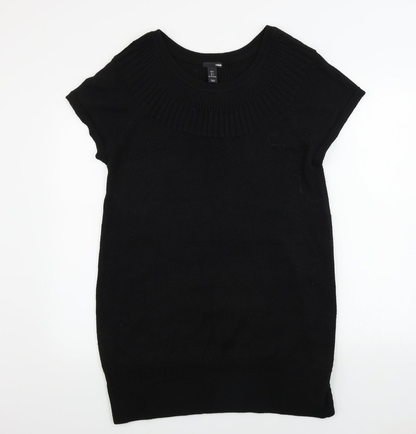 H&M  Womens Black   Pullover Jumper Size L