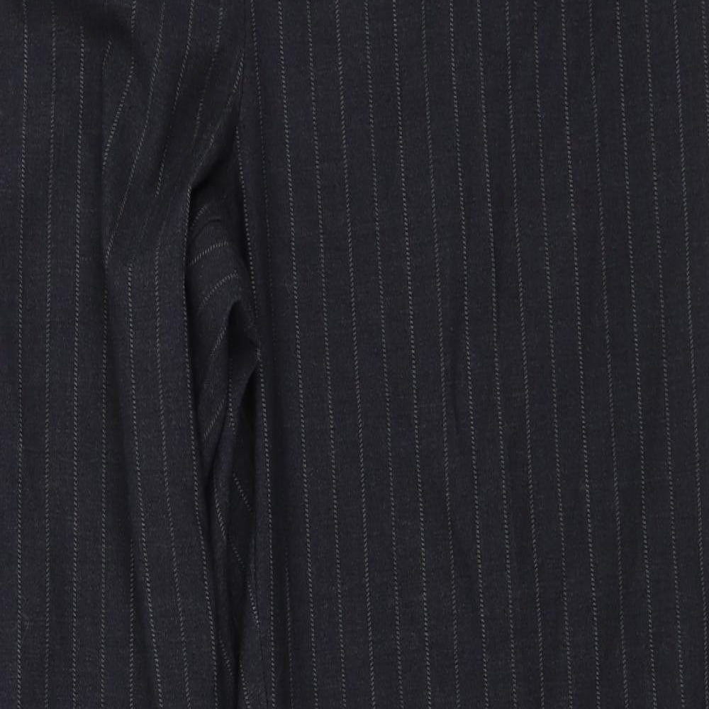 Debenhams Womens Grey Striped  Trousers  Size 16 L27 in