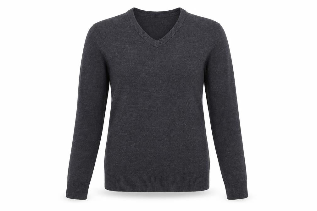 Front view of Easy women’s grey jumper, size S