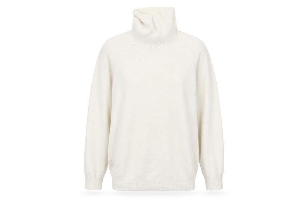 Front view of Atmosphere women’s beige jumper, size UK 12