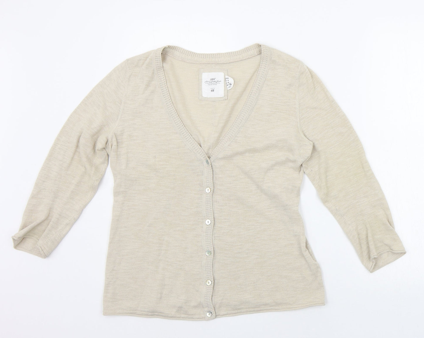 H&M Womens Beige   Pullover Jumper Size M