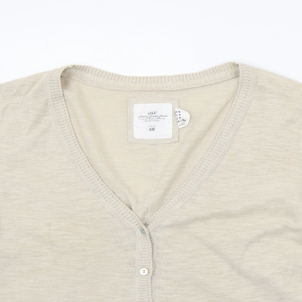 H&M Womens Beige   Pullover Jumper Size M