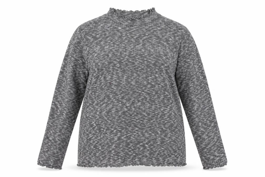 Front view of Papaya women’s grey jumper, size UK 20