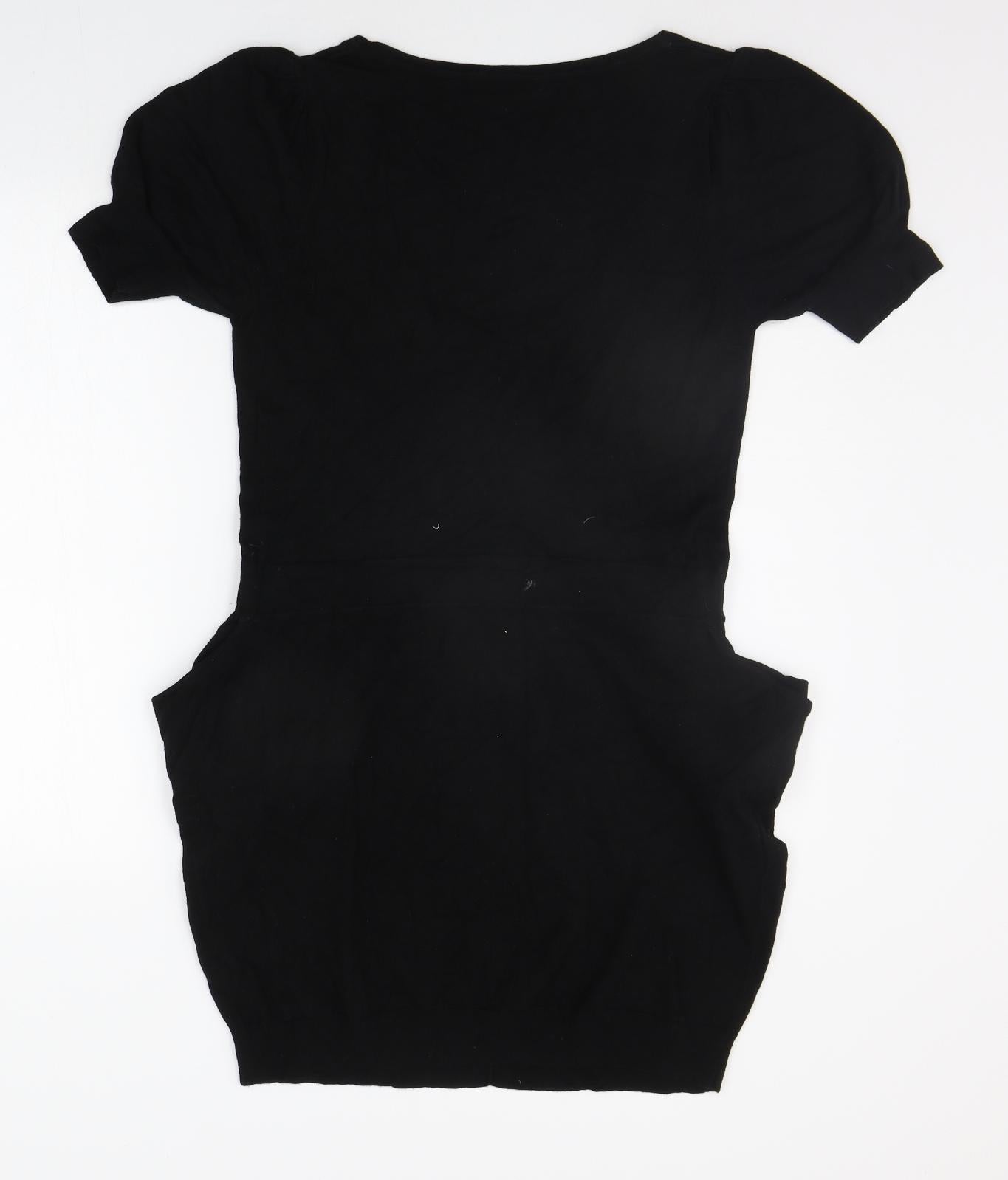 Warehouse Womens Black   Pullover Jumper Size 14