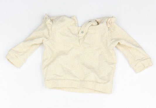 NEXT Baby Beige   Pullover Jumper Size 3-6 Months  - RABBIT