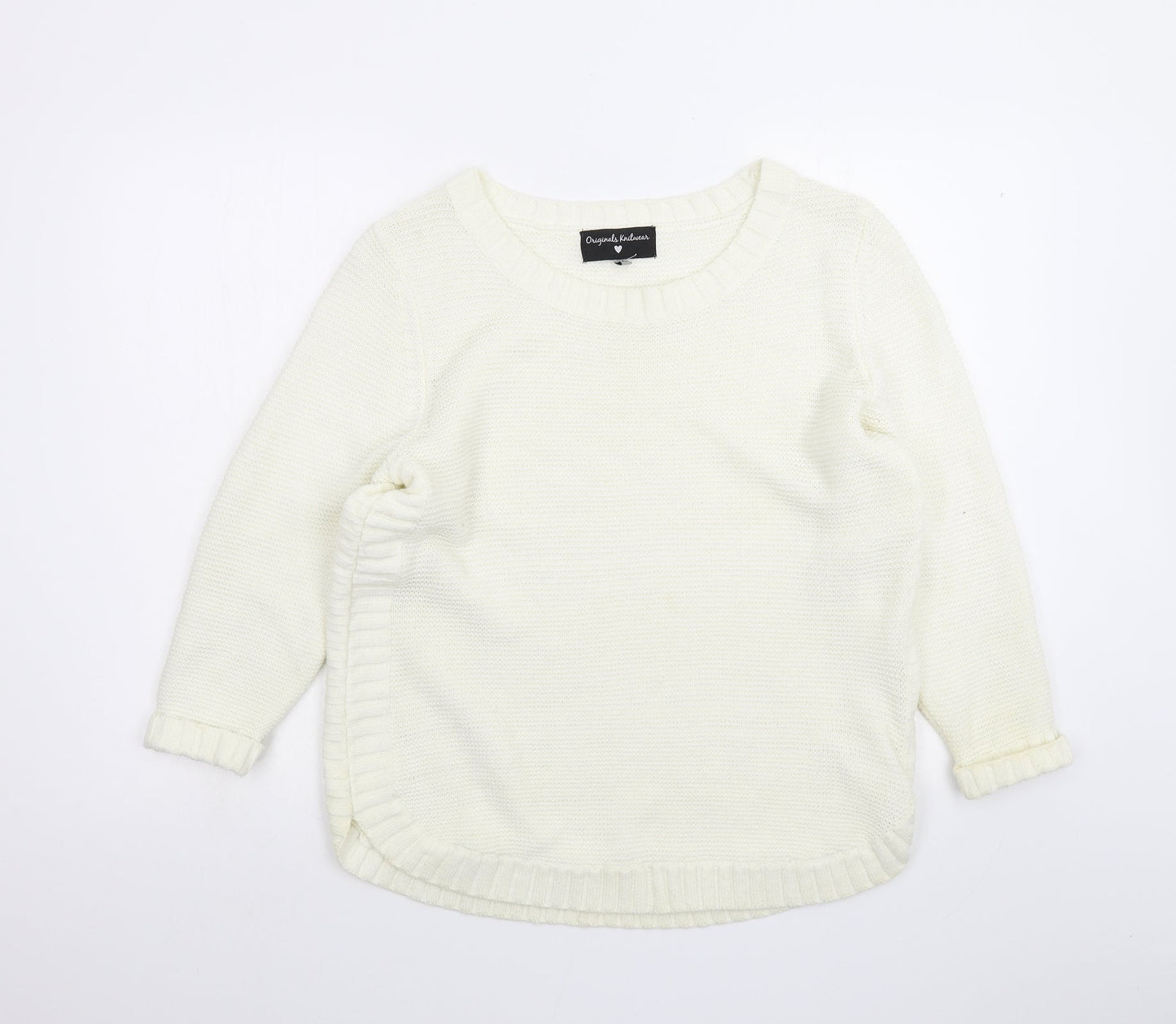 Preworn Womens White   Pullover Jumper Size XS