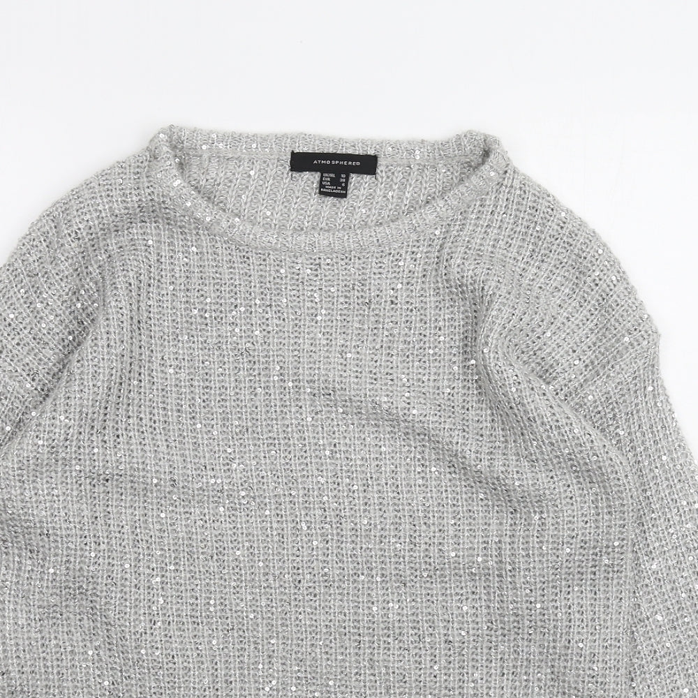 Atmosphere Womens Grey   Pullover Jumper Size 10