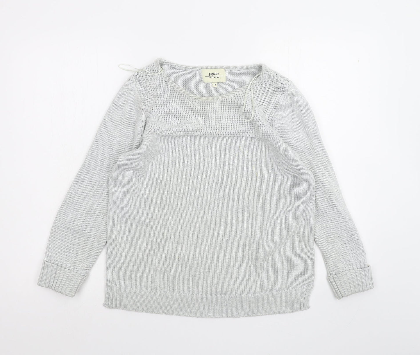 Papaya Womens Grey   Pullover Jumper Size 14