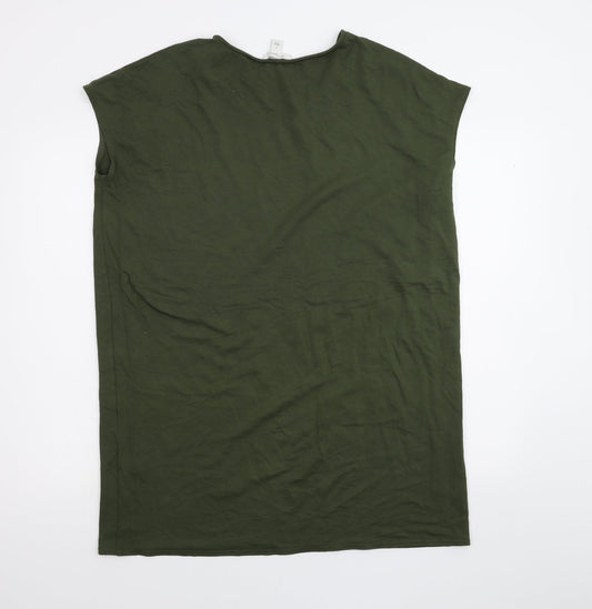 Daily Ritual Womens Green   Basic T-Shirt Size M