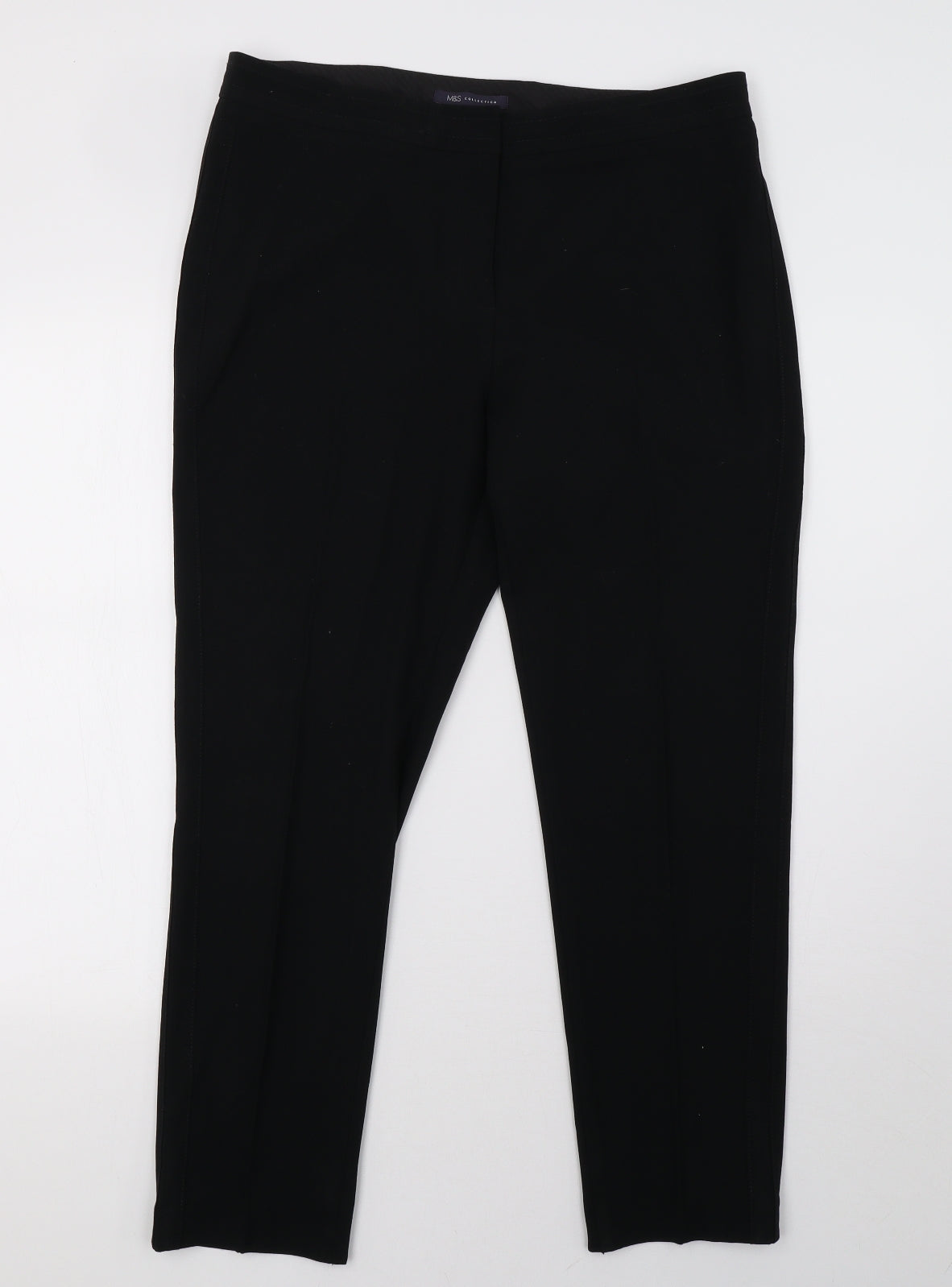 Marks and Spencer Womens Black   Trousers  Size 14 L29 in