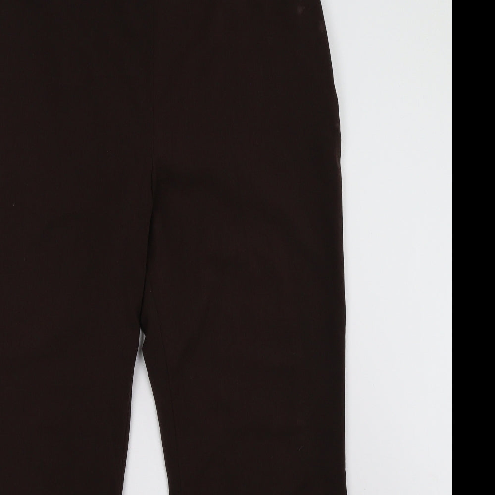 Preworn Womens Brown   Trousers  Size 14 L28 in