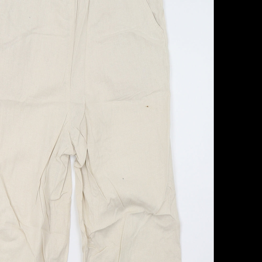 EWM Womens Beige   Trousers  Size 12 L26 in