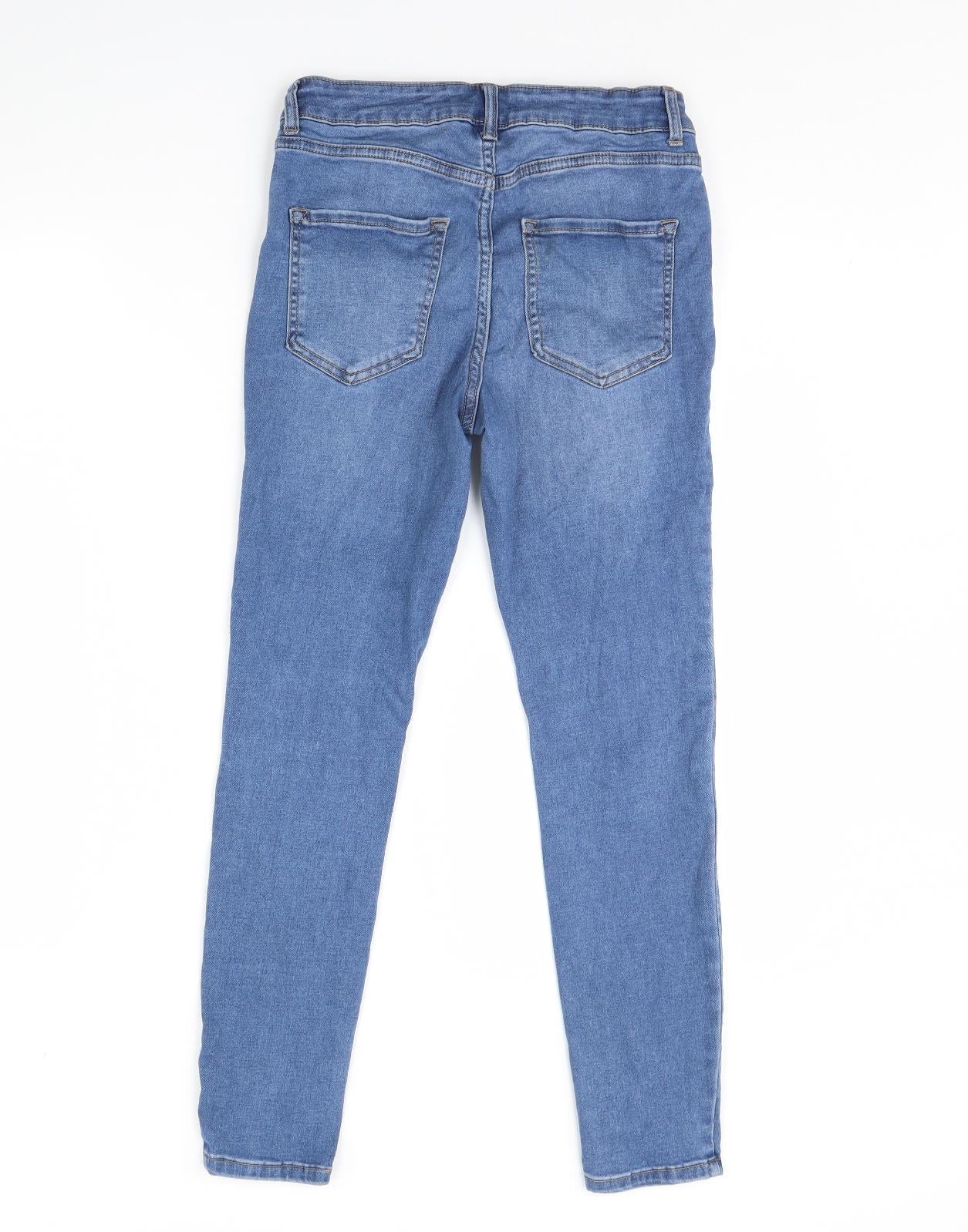 Denim & Co. Womens Blue  Denim Skinny Jeans Size 12 L28 in