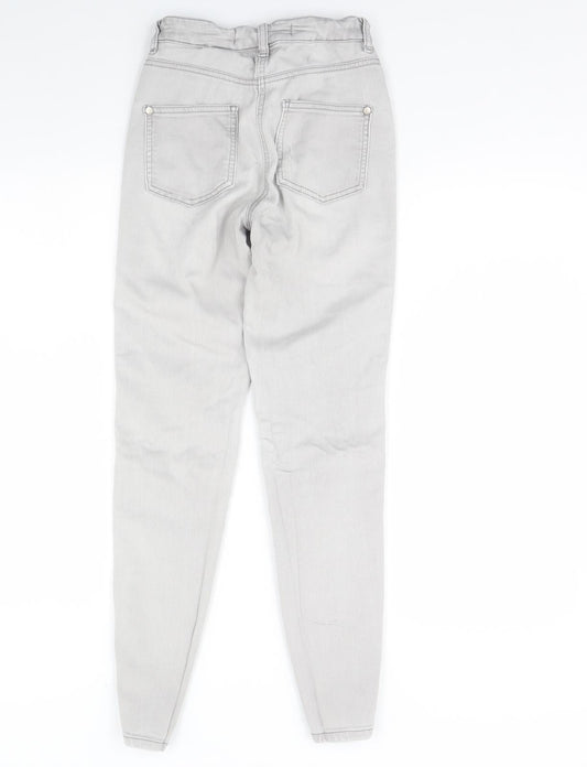 NEXT Womens Grey  Denim Skinny Jeans Size 6 L28 in
