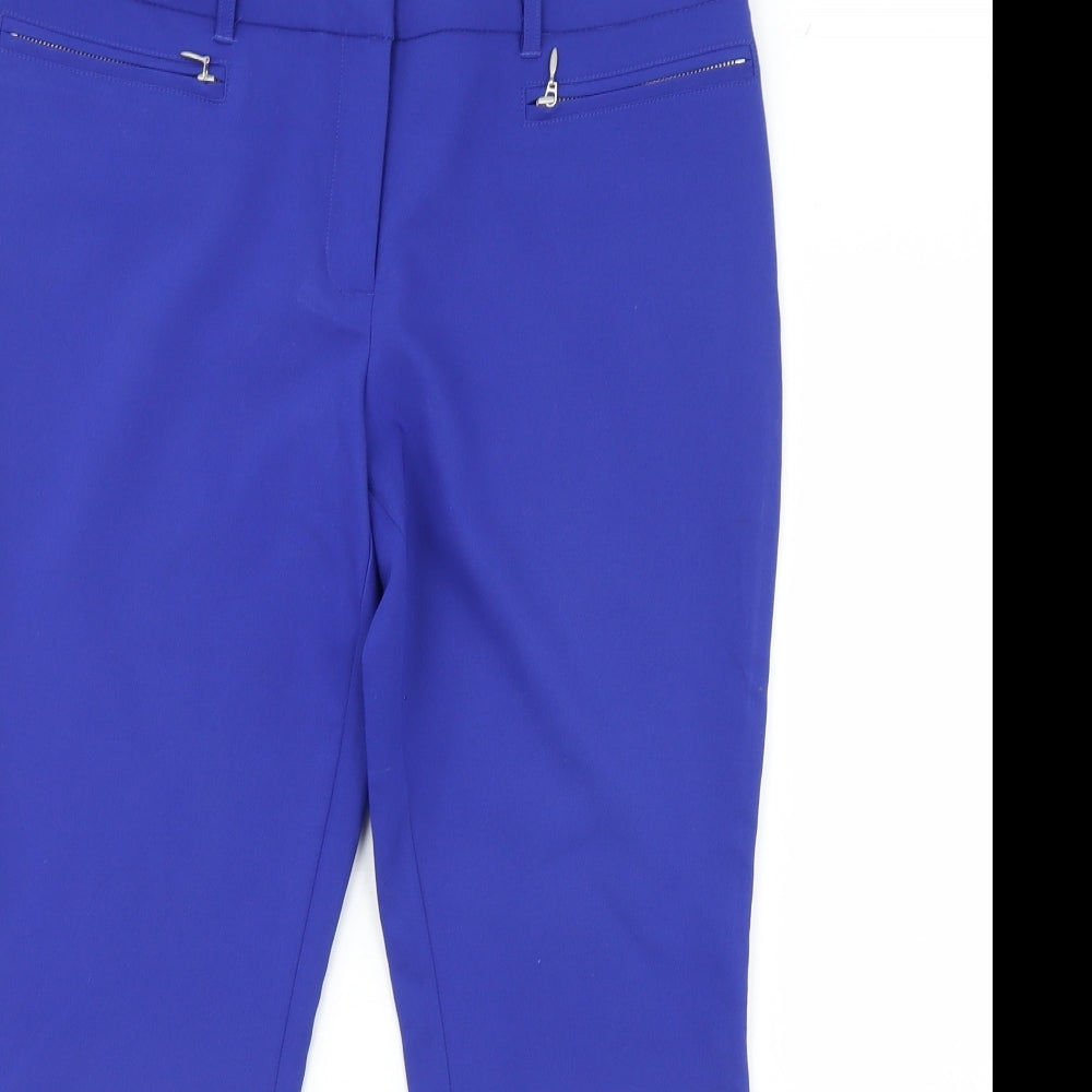 Papaya Womens Blue   Trousers  Size 12 L26 in