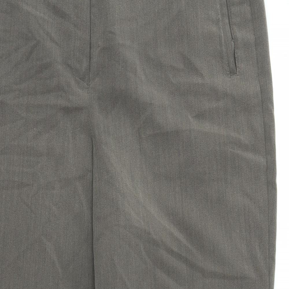 M&S Womens Brown   Dress Pants Trousers Size 18 L28 in