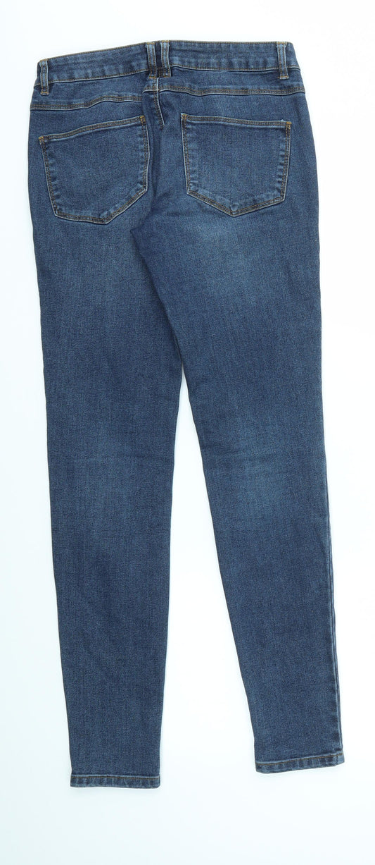 VILLA Womens Blue   Skinny Jeans Size 28 in L30 in