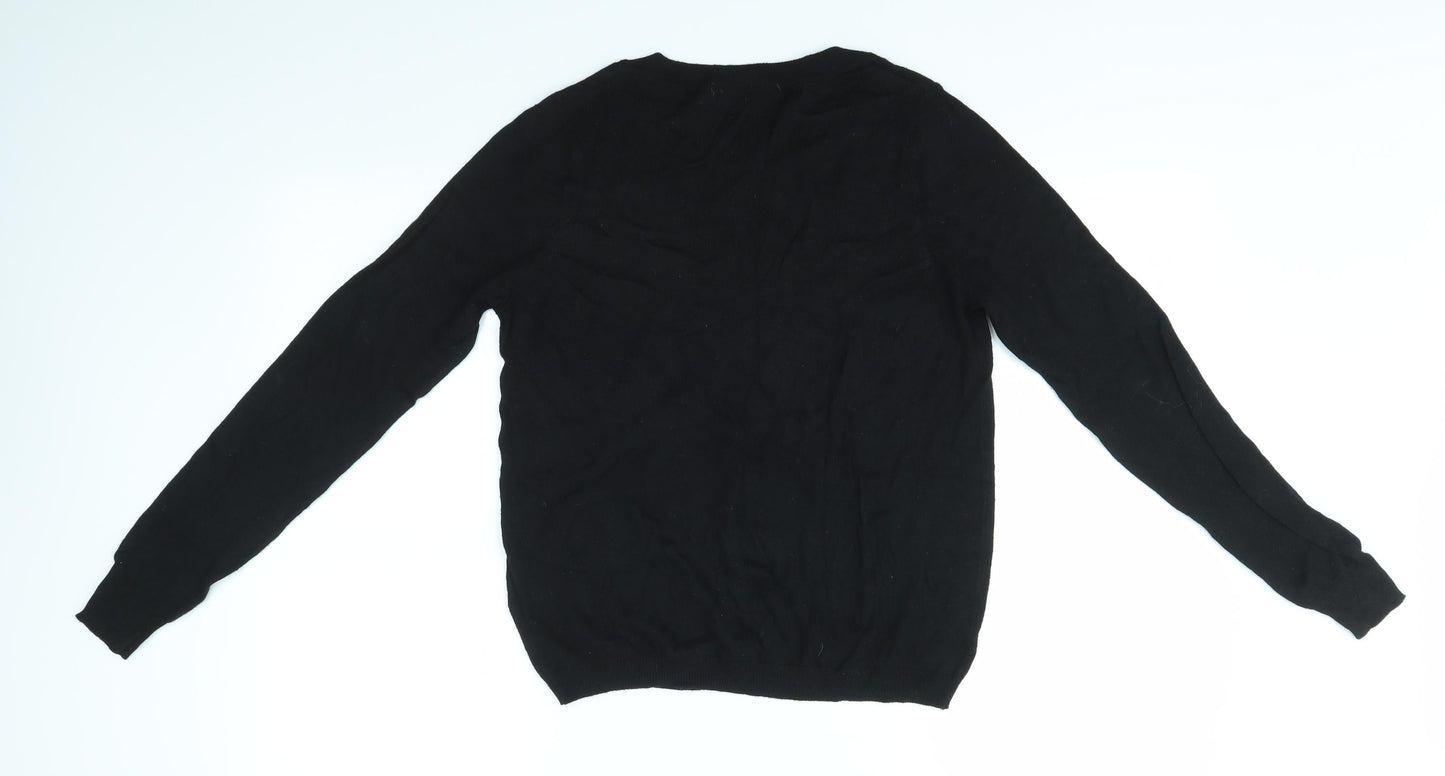 M&S Womens Black   Pullover Jumper Size S