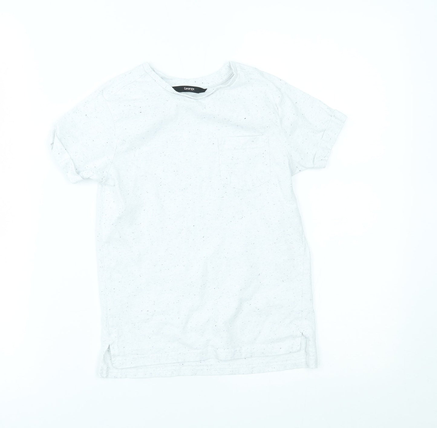 George Boys White   Basic T-Shirt Size 5-6 Years