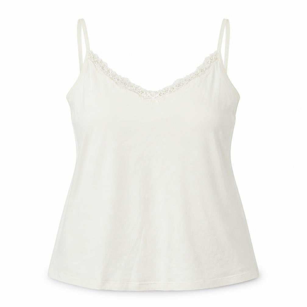 M&S Womens White   Cami Nightshirt Size 14  - cropped