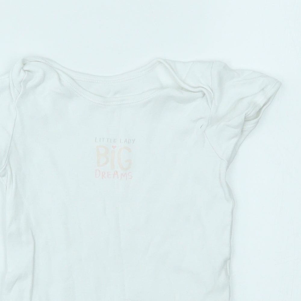 George Baby White   Babygrow One-Piece Size 18-24 Months  - little lady big dreams