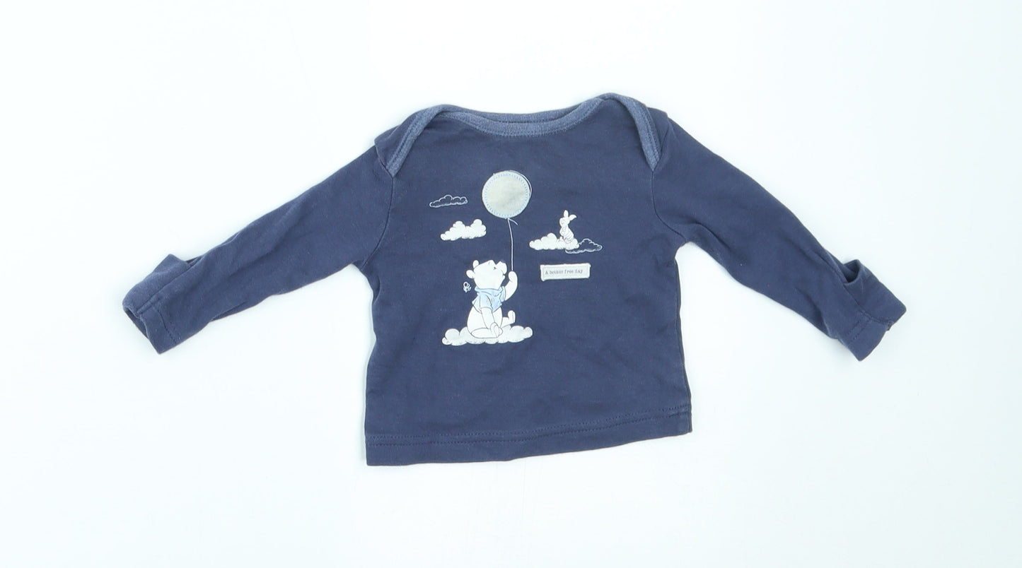 George Baby Blue   Basic T-Shirt Size 0-3 Months