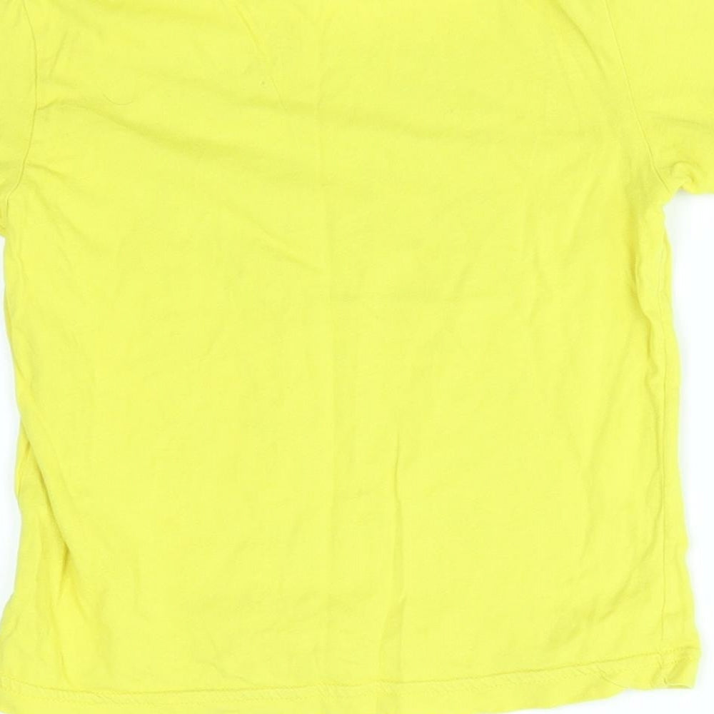 benetton Boys Yellow   Basic T-Shirt Size 3-4 Years  - Baseball